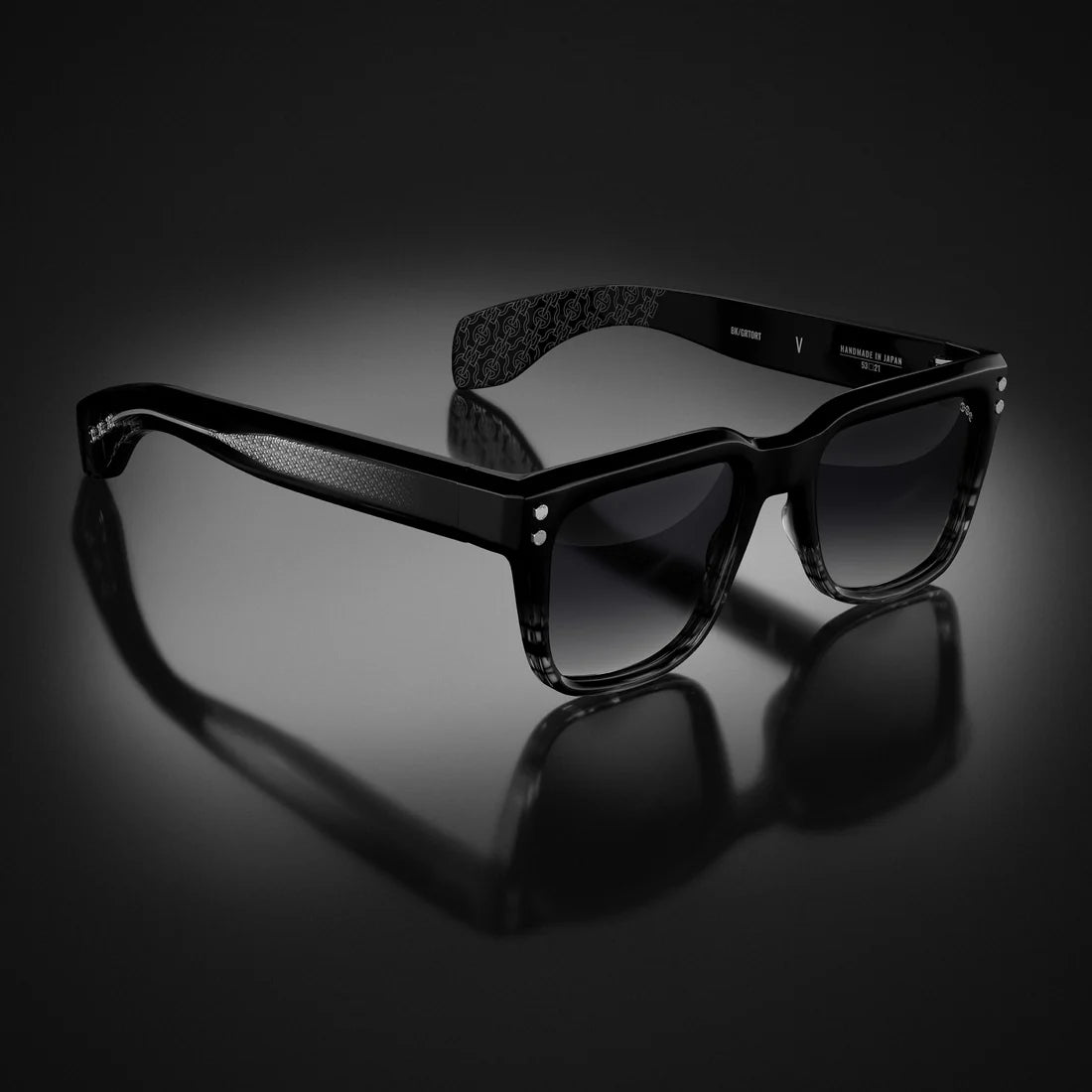 Model V Black/Gray Tortoise Fade