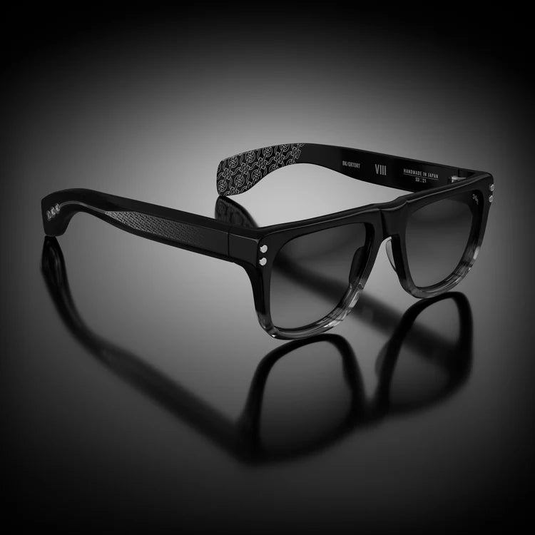 Model VIII Black/Gray Tortoise Fade