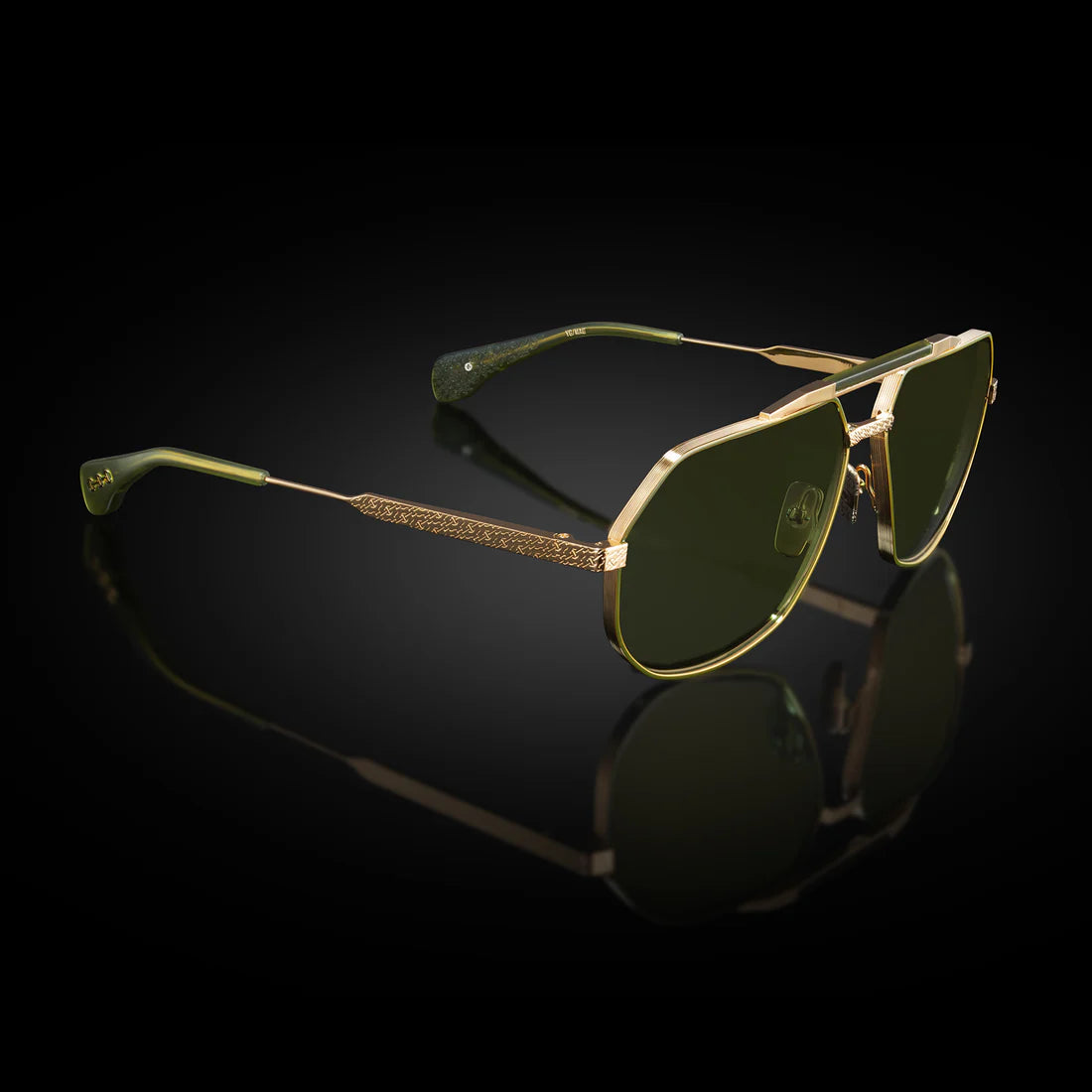 Model XII Gold/Matte Army Green